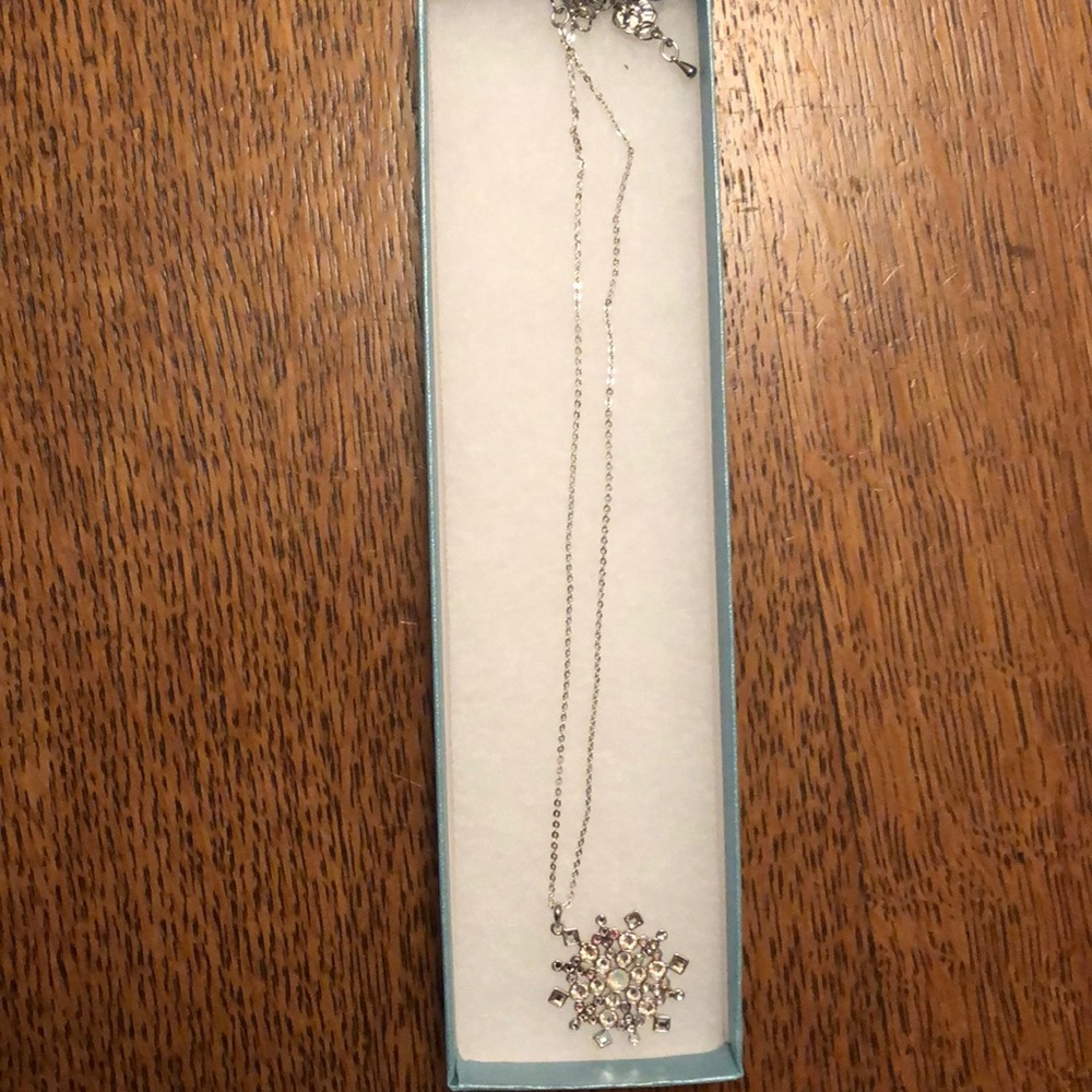 Touchstone Crystal by Swarovski Snowflake Necklace